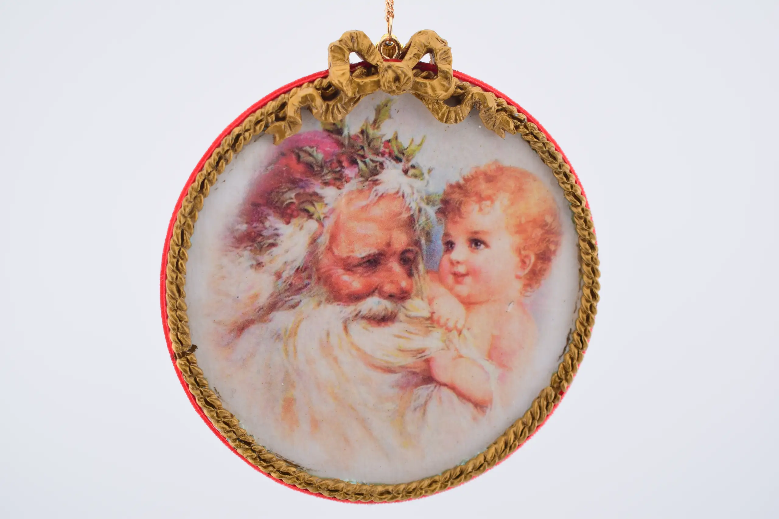 Santa Claus and Poinsettia