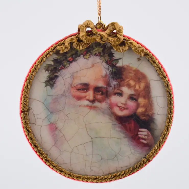 Papa Noel y acebos